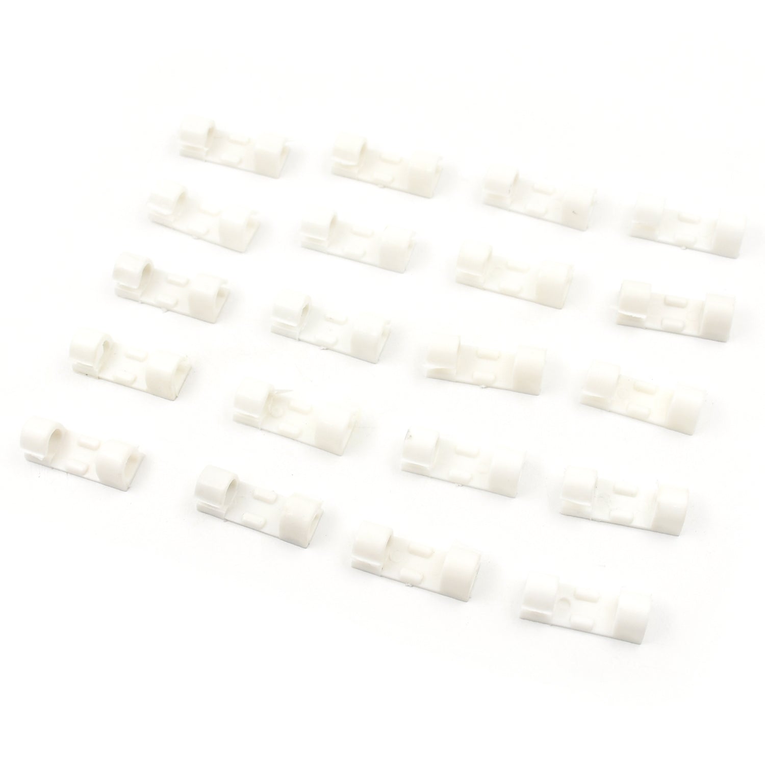 Plastic Clips Stronger Adhesive Tape | Cable Manager | Wire Manager | Wire Clamp - 9502_plastic_cable_clips_20pc