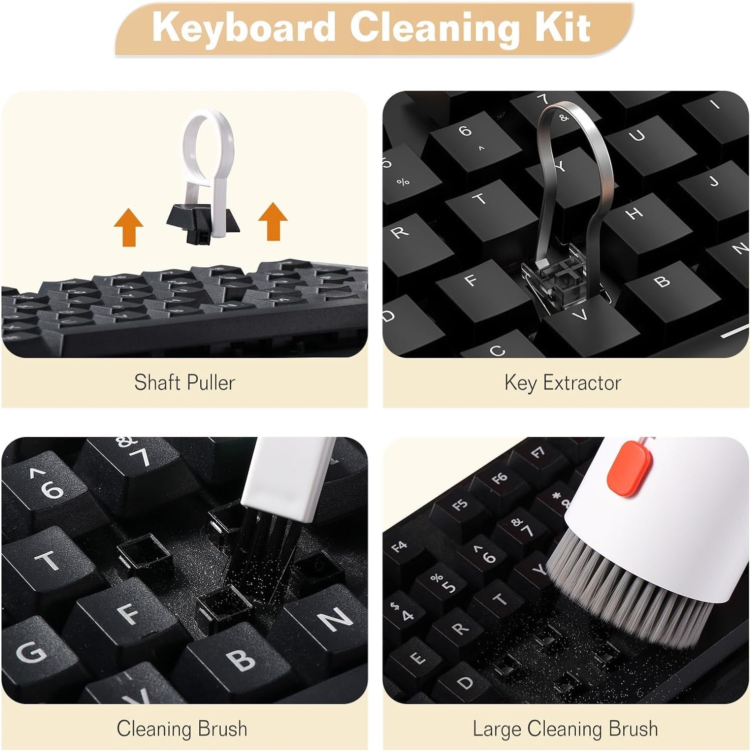 Keyboard Cleaner Kit, 20-in-1 Laptop Phone Screen Cleaning Kit, Keyboard Cleanin - 12908_20in1_multi_cleaner_kit