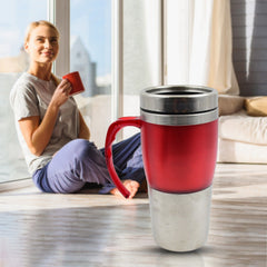 High  Stainless Steel Vacuum Glass Insulated Glass Coffee Cups Double Wal - 13156_ss_coffee_mug_n_handle_no5