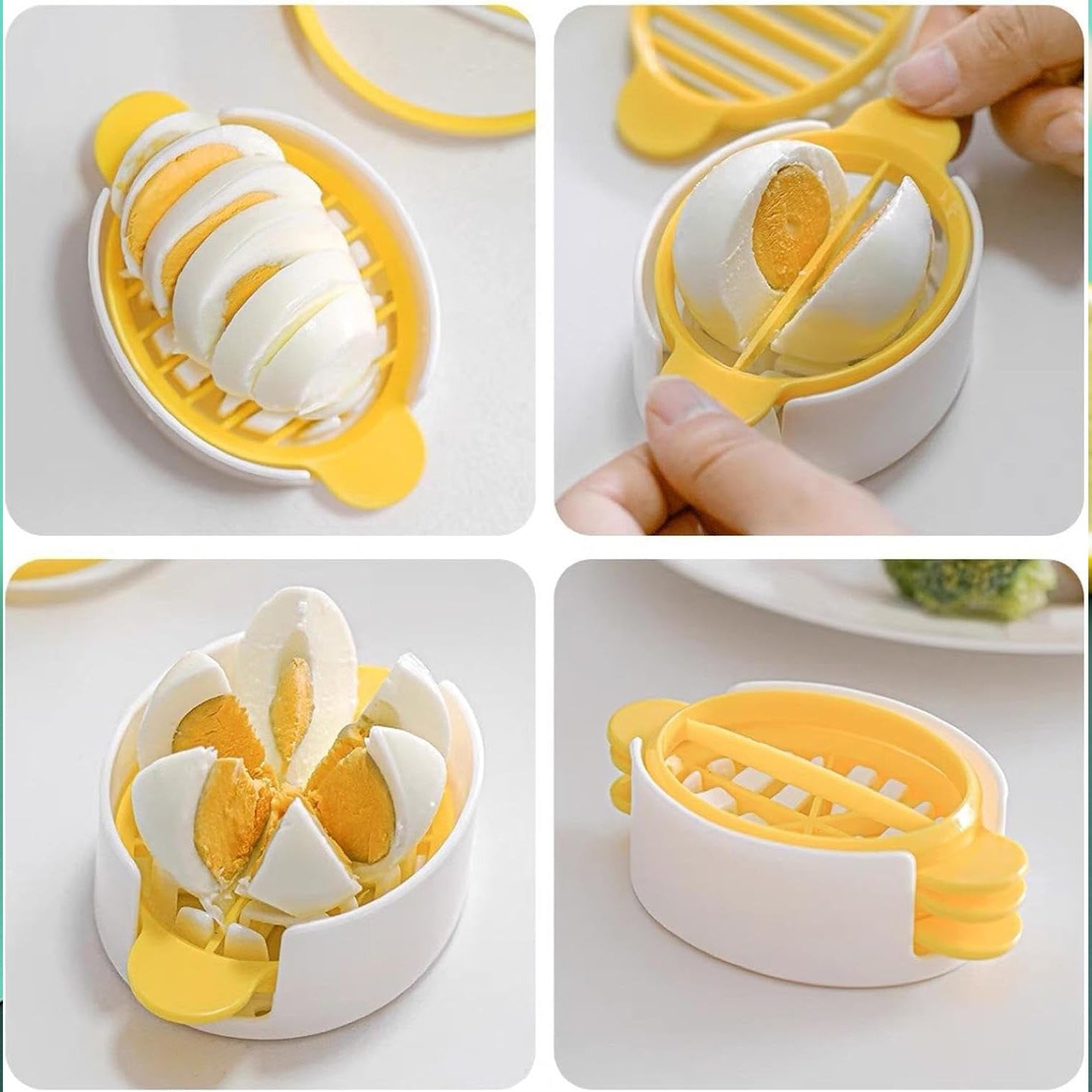 Egg Slicer, 3 in 1 Boiled Egg Slicer, Egg Slicer, Preserved Egg Slicer, Home Res - 10022_3in1_boiled_egg_slicer_1pc