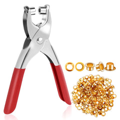 Grommet Setting Tool with 25 PCS Gold Eyelets Grommets Steel Hole Punch Setter K - 1593_grommet_setting_tool_1pc