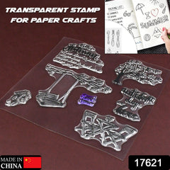 Reusable Rubber Stamp, TPR Stamp DIY Accessories Good Stamping Effect DIY Transp - 17618_paper_craft_rubber_stamp_no8