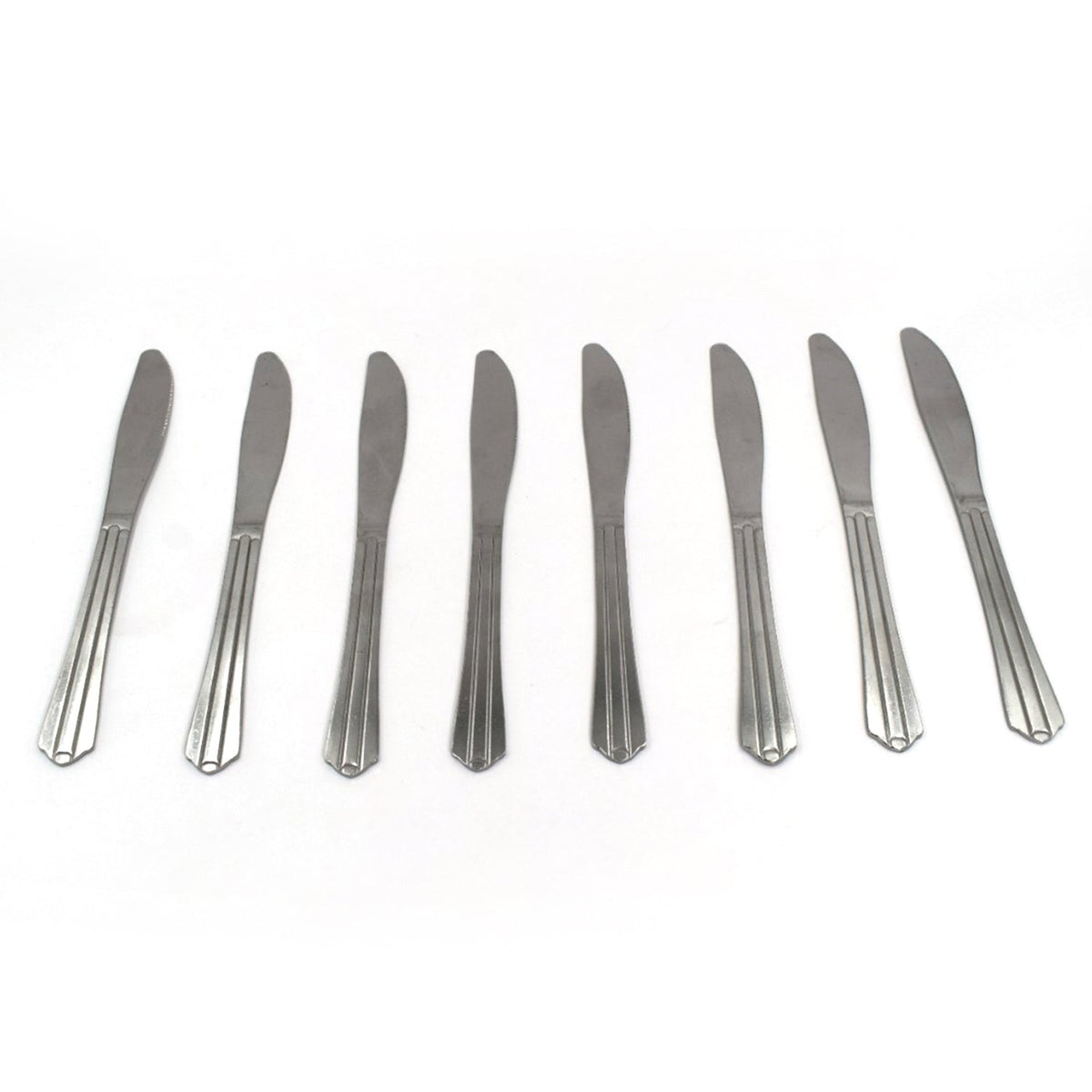 Set of 8 dinner knives for salad and sandwiches