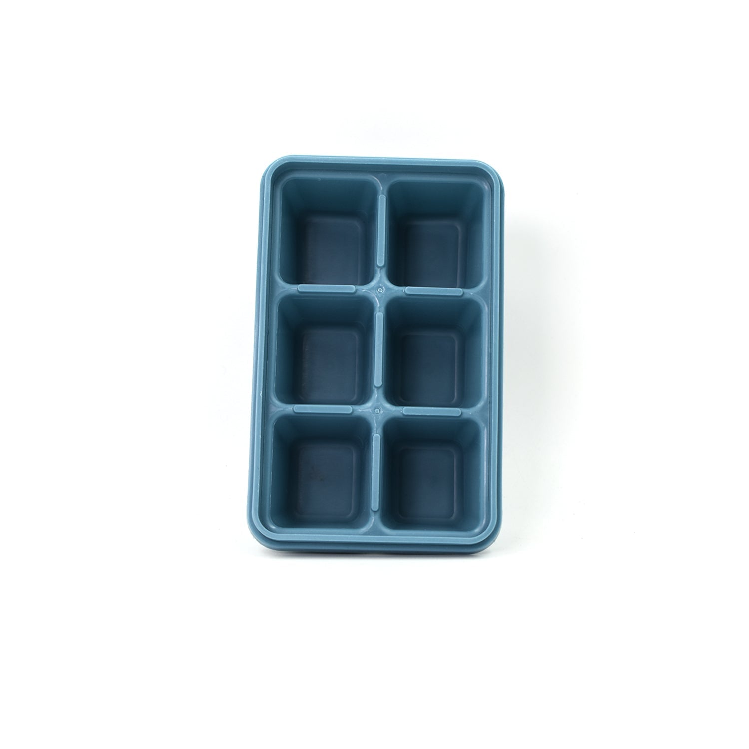 6 Grid Silicone Ice Tray used in all kinds of places like household kitchens for - 4741_6grid_sili_ice_tray_blue