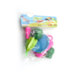 Play food set with sliceable plastic fruits, educational toy