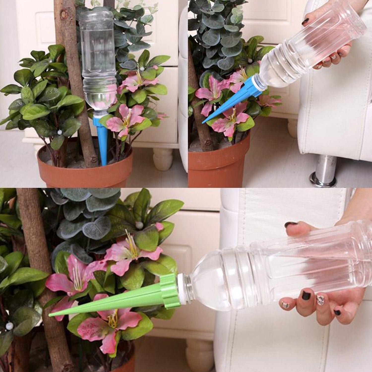 Plant Watering Spikes self Watering Spikes Water dripper for Plants, Adjustable  - 7493_watering_spikes_irrigation_10pc