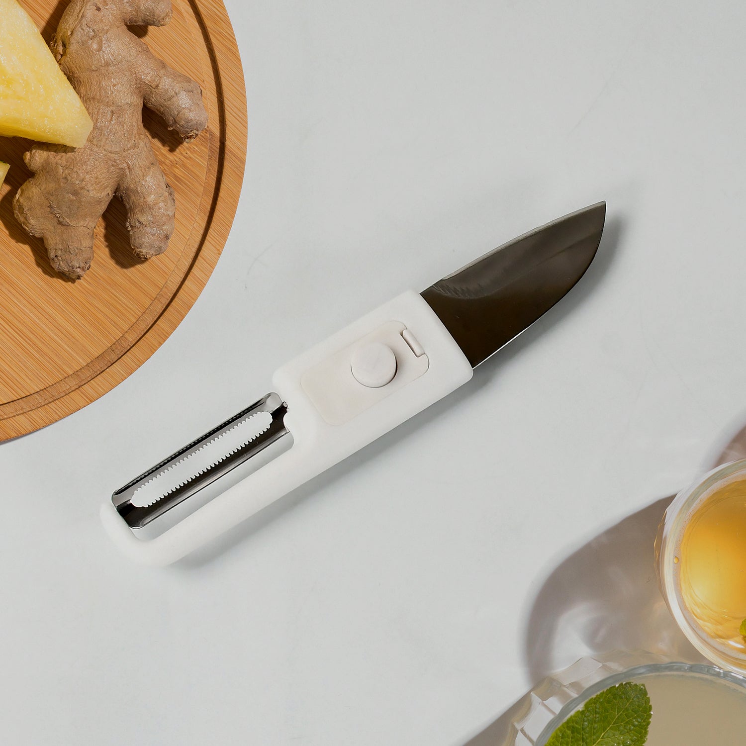 Multifunctional peeler Two in one fruit knife, fruit and vegetable cutting knife - 10052_2in1_kitchen_knife