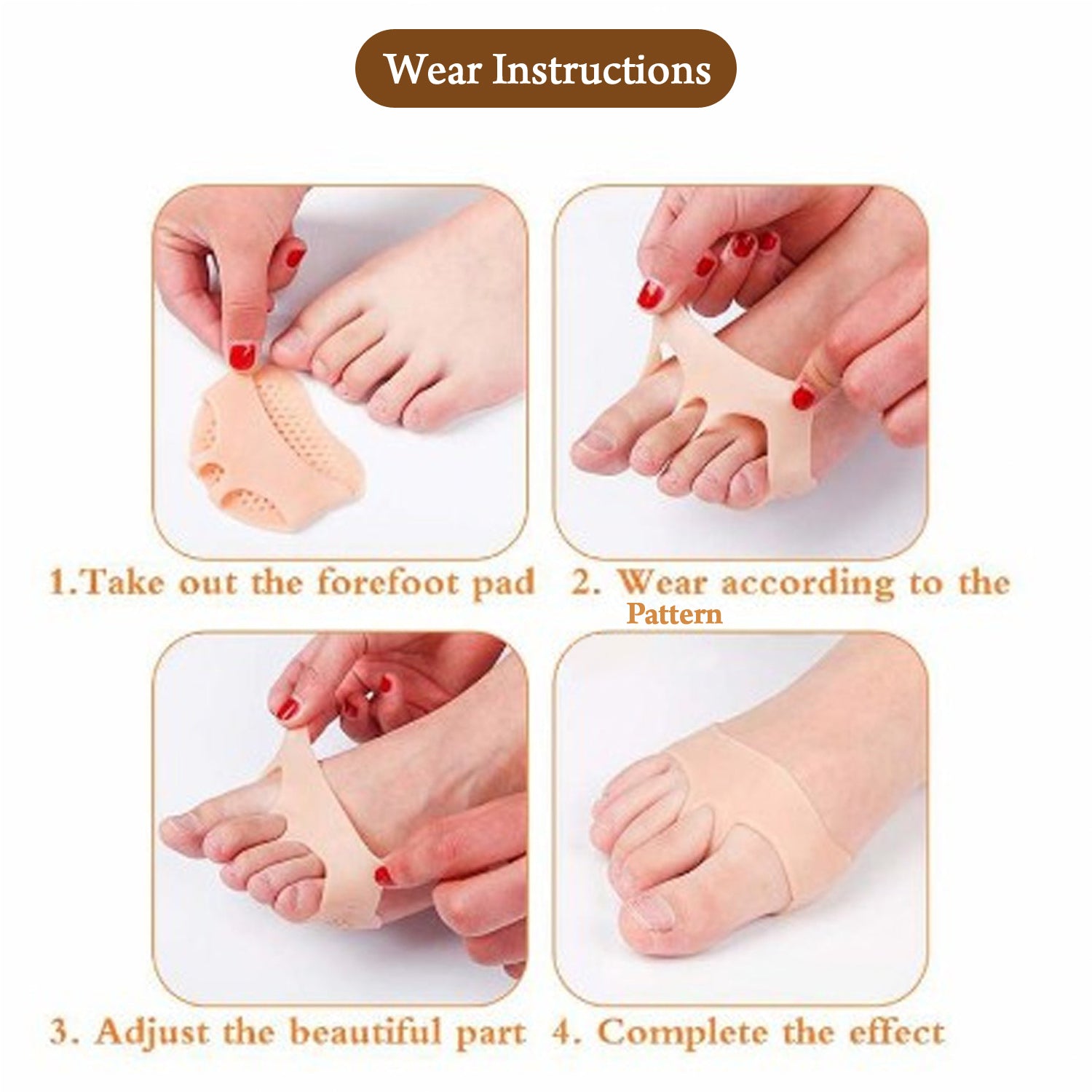 SILICONE TIPTOE PROTECTOR AND COVER USED IN PROTECTION OF TOE FOR MEN AND WOMEN - 6257_silicone_tiptoe_protector