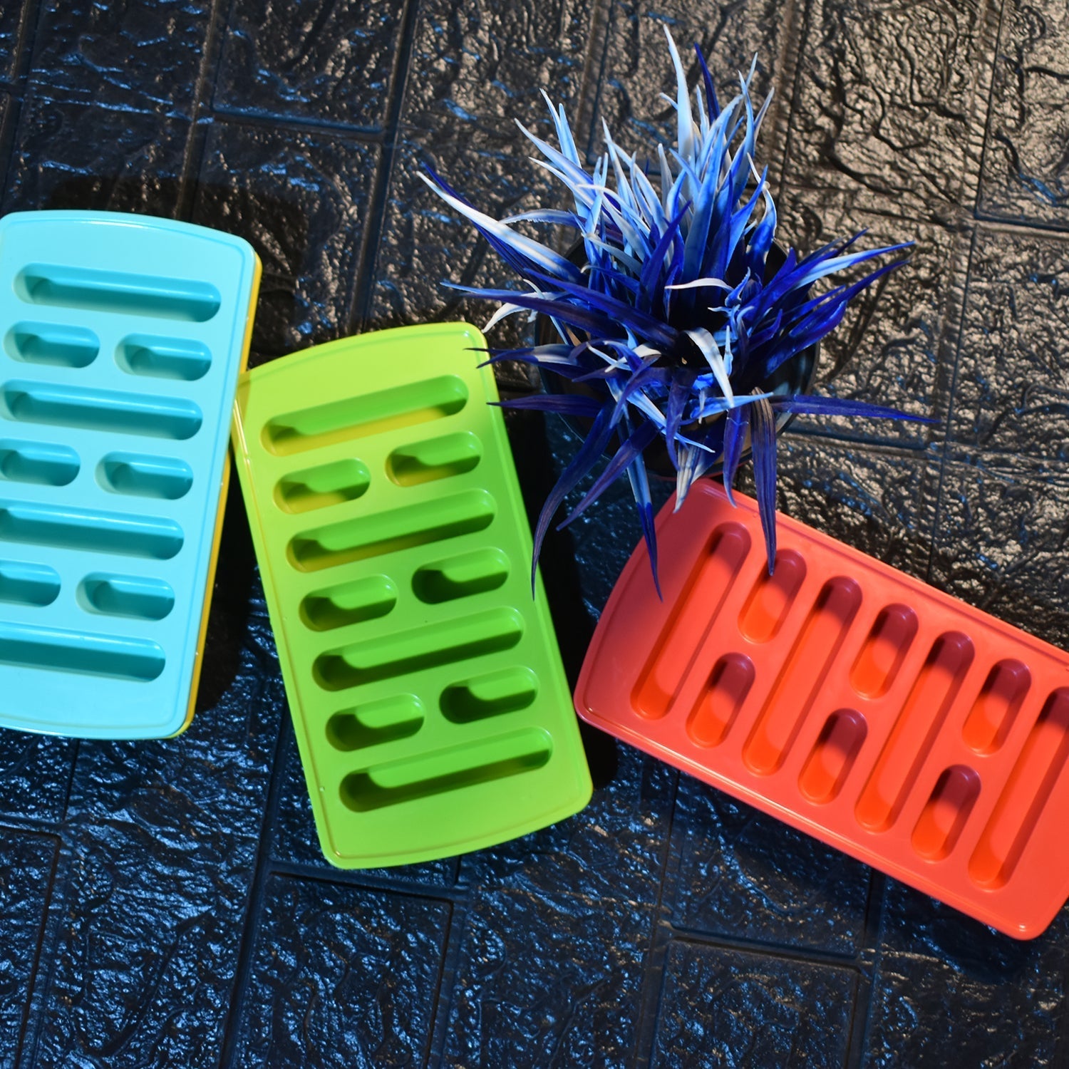 4 Pc Fancy Ice Tray used widely in all kinds of household places while making ic - 0784_4pc_fancy_ice_tray