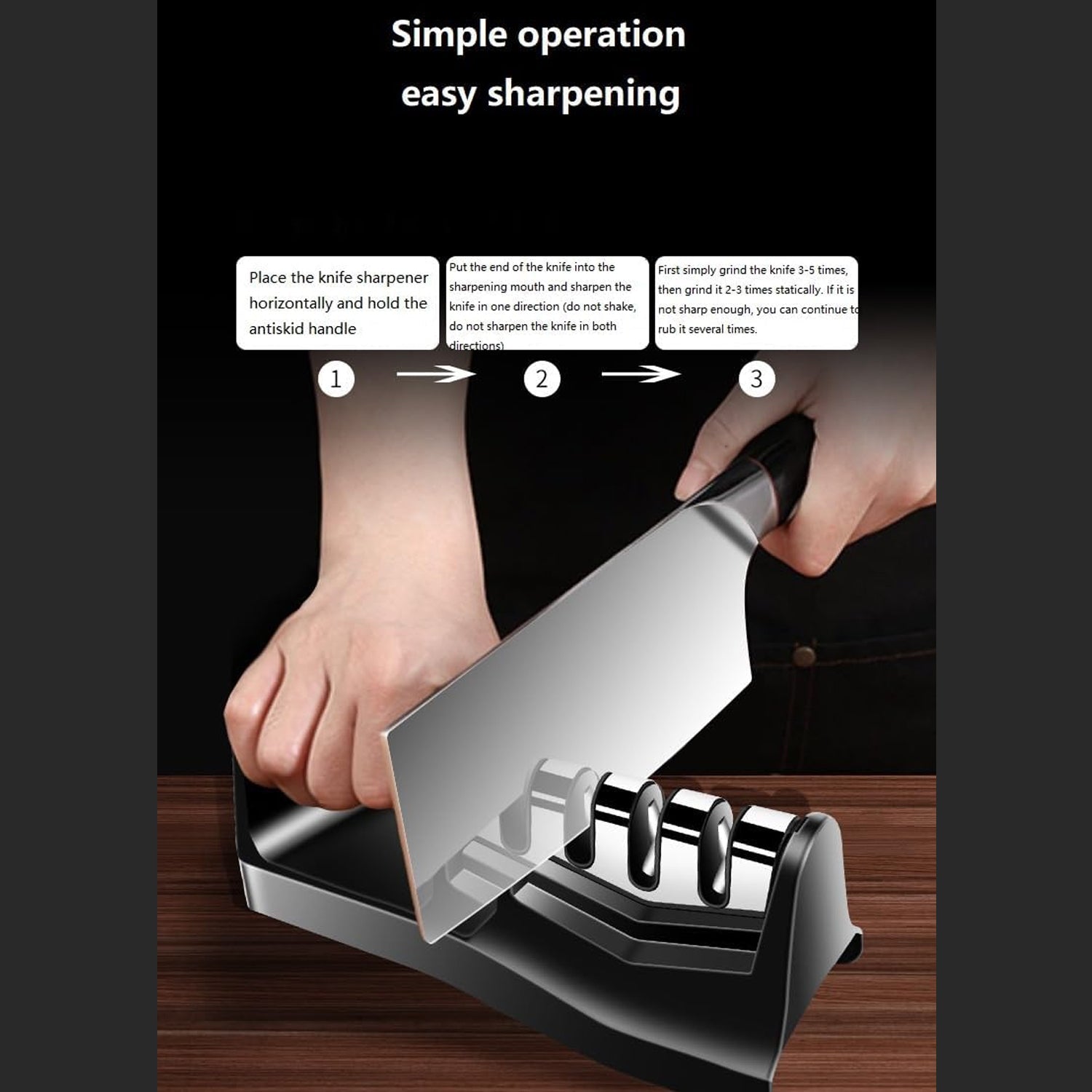 Knife Sharpener for Kitchen | Knife Sharpener with Vegetable Chopper and Fish Sc - 10020_9in1_knife_sharpener_n_chopper