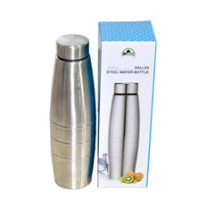 High-quality 1000 ml stainless steel water bottle.