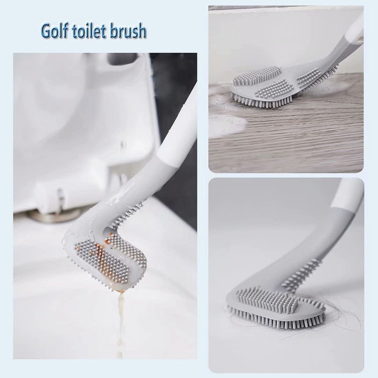 बाथरूम में उपयोग के लिए गोल्फ आकार का टॉयलेट क्लीनर ब्रश - 6059a_golf_toilet_brush