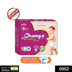 Champs High Absorbent Pant Style Diaper Small, Medium and Large Size Dia - 0951_small_60