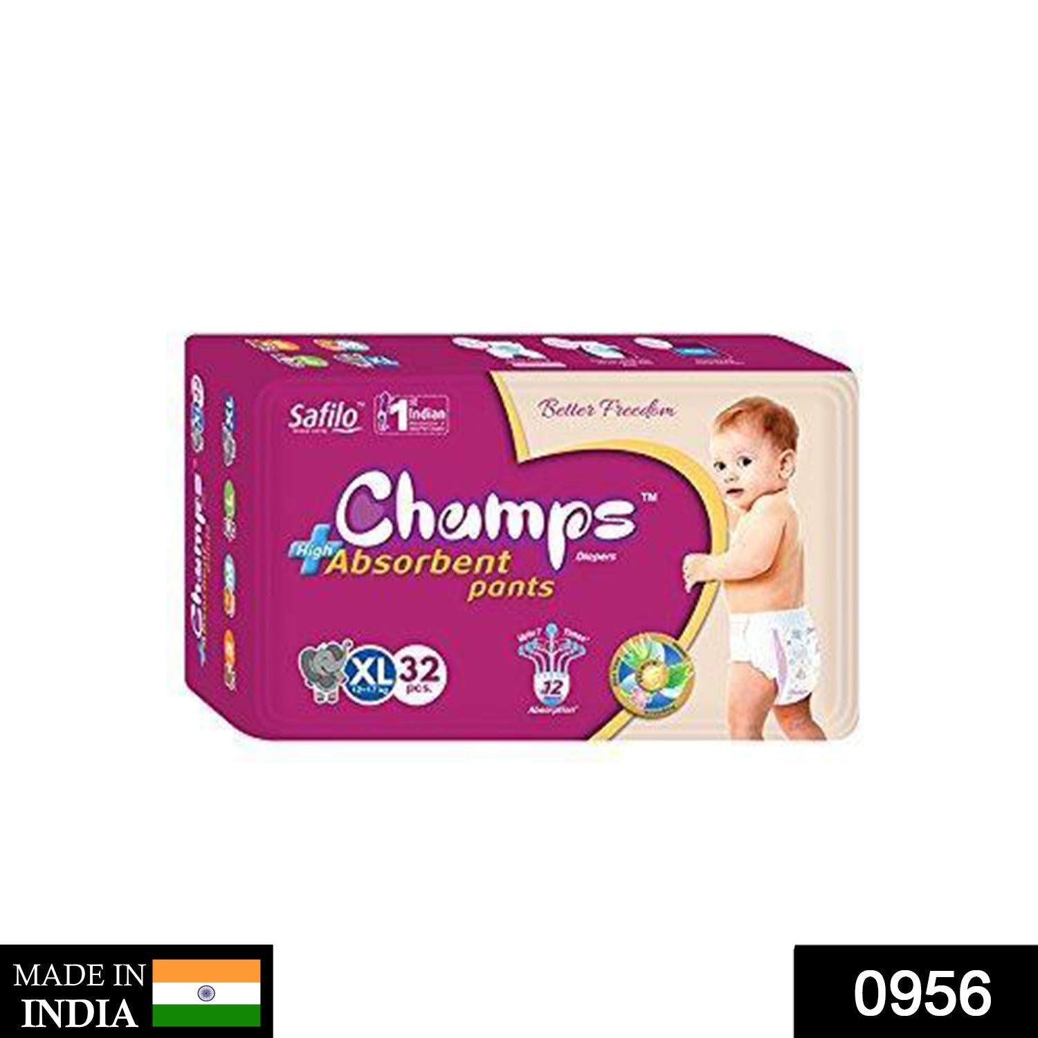 Champs High Absorbent Pant Style Diaper Small, Medium and Large Size Dia - 0951_small_60