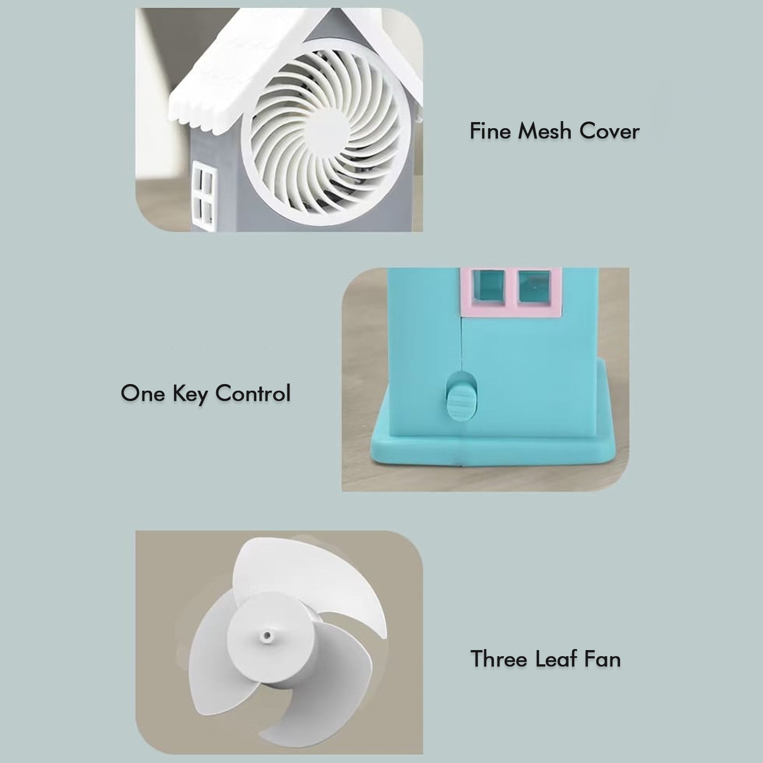 Mini House Fan House Design Rechargeable Portable Personal Desk Fan For Home , O - 4799_mini_house_fan