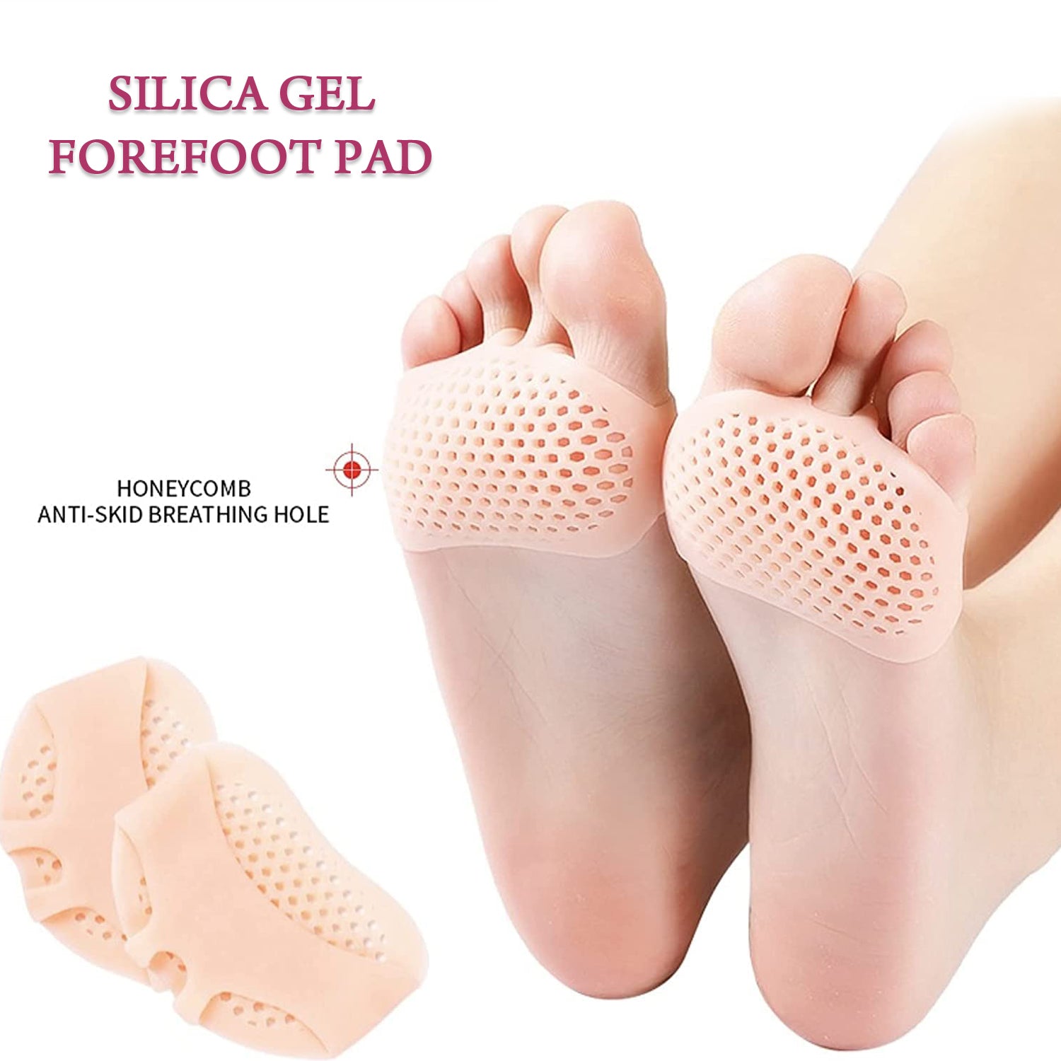 SILICONE TIPTOE PROTECTOR AND COVER USED IN PROTECTION OF TOE FOR MEN AND WOMEN - 6257_silicone_tiptoe_protector