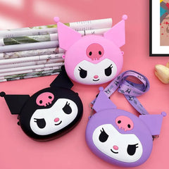 Cute Cartoon Girls' Backpack, Shoulder Bag /  Purse, Portable, Mini Silicone Han - 1217_cute_cartoon_shoulder_purse