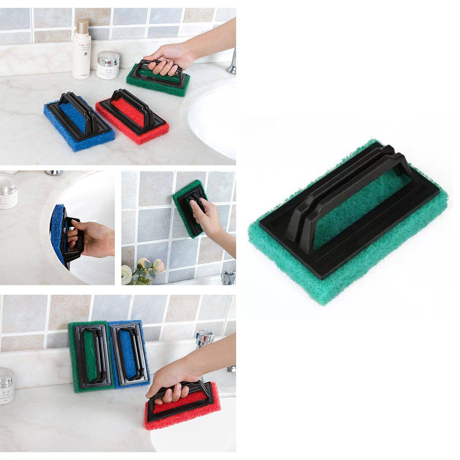 0222 Handle Scrubber Brush Widely Used By All Types Of Peoples For Washing Utensils And Stuffs In All Kinds Of Bathroom And Kitchen Places Etc. - Superior eMart