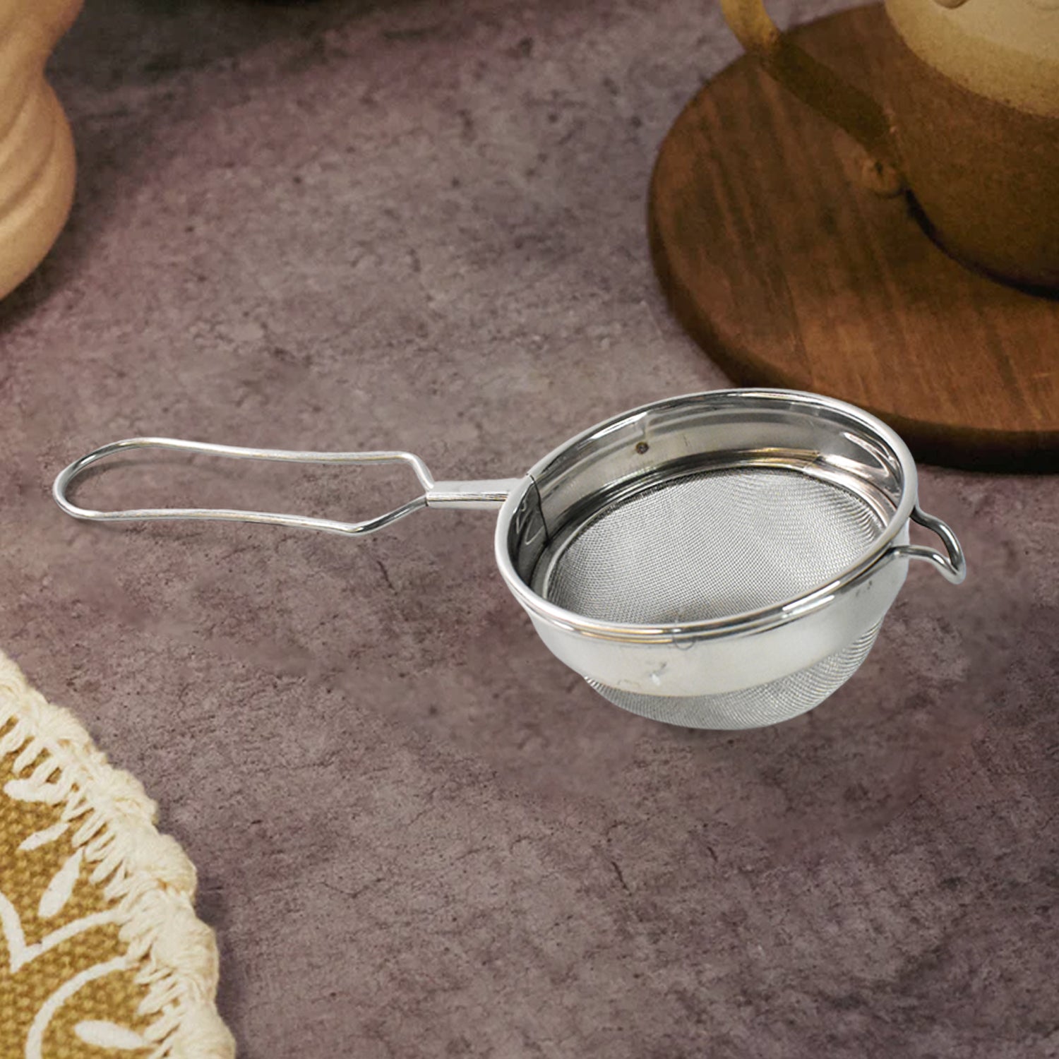 Superior eMart Stainless Steel Tea Strainer - Durable & Effective