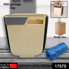 Hanging Trash Can for Kitchen Cabinet Door, Small Collapsible Foldable Waste Bin - 17575_hanging_waste_bin_with_garbage