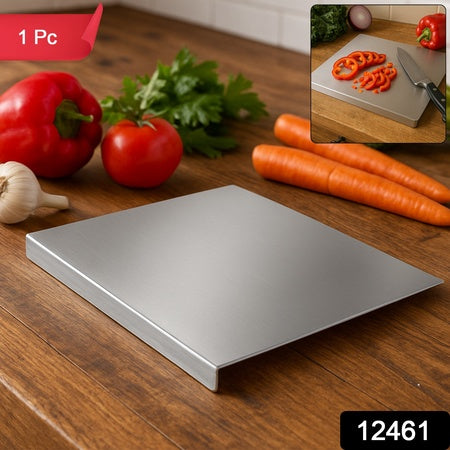 Stainless Steel Anti-bacterial Chopping Board For Kitchen (1 Pc)
