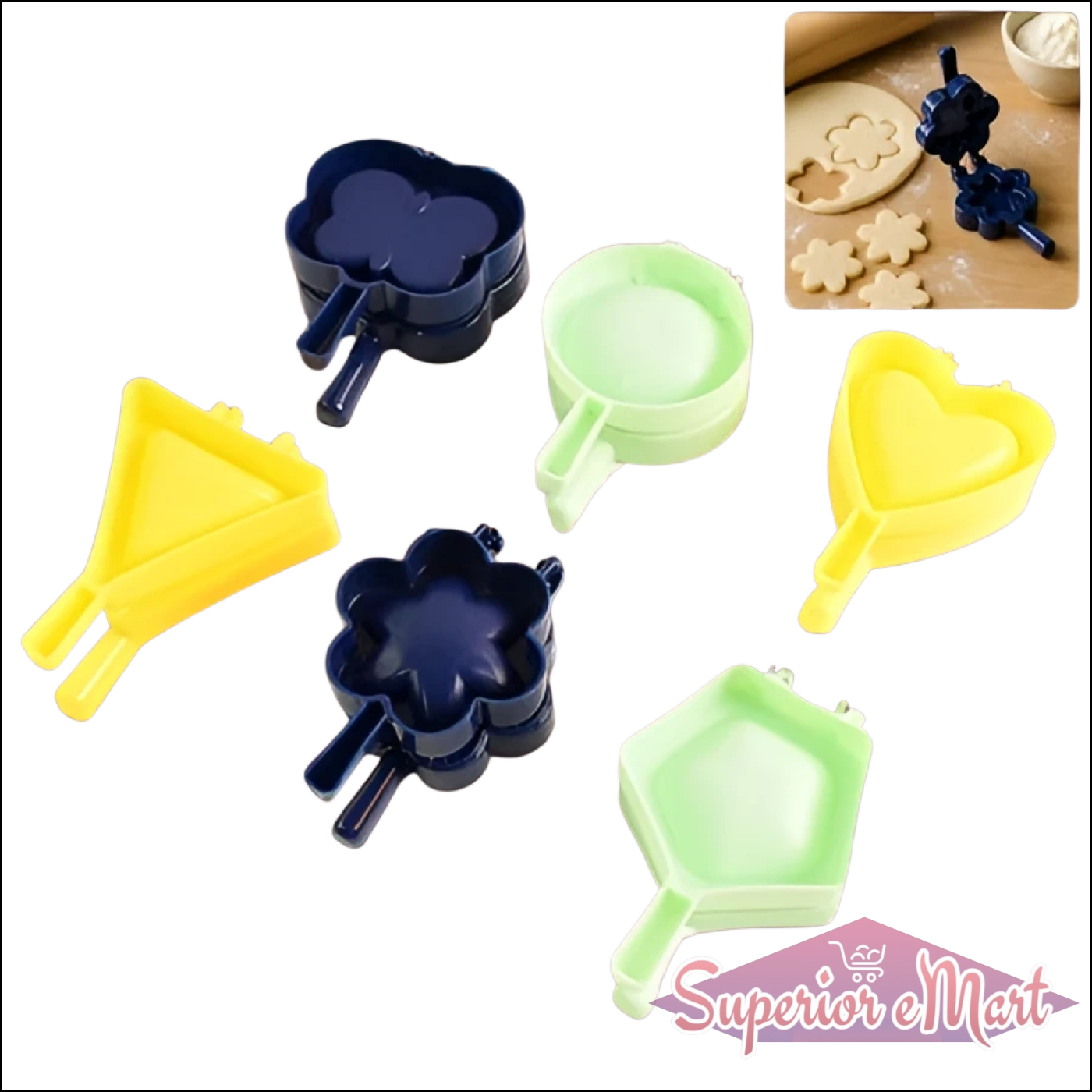 1 Pc Assorted Shape Snack Mould (Mix Design  1 Pc) - Superior eMart
