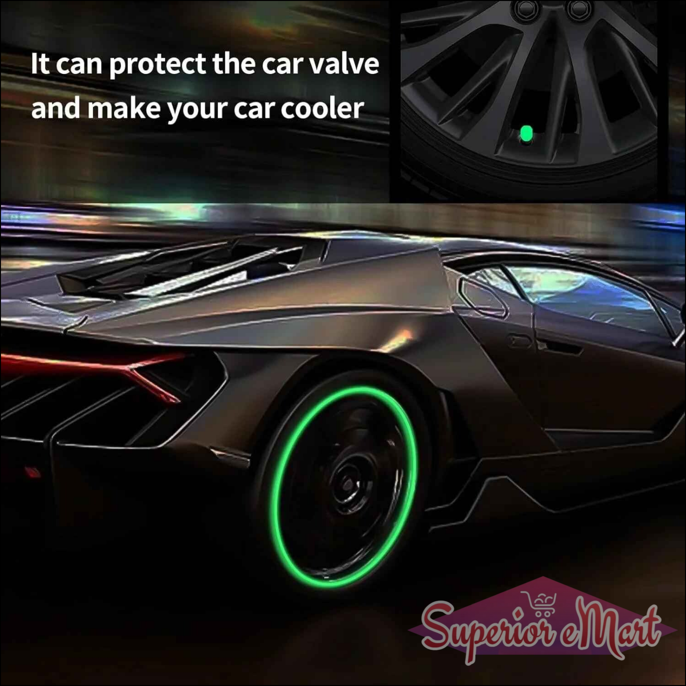 100 pcs Tire Valve Cap Set - Superior eMart