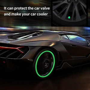 100 pcs tire valve cap set in various colors, designed to protect car valves and enhance style