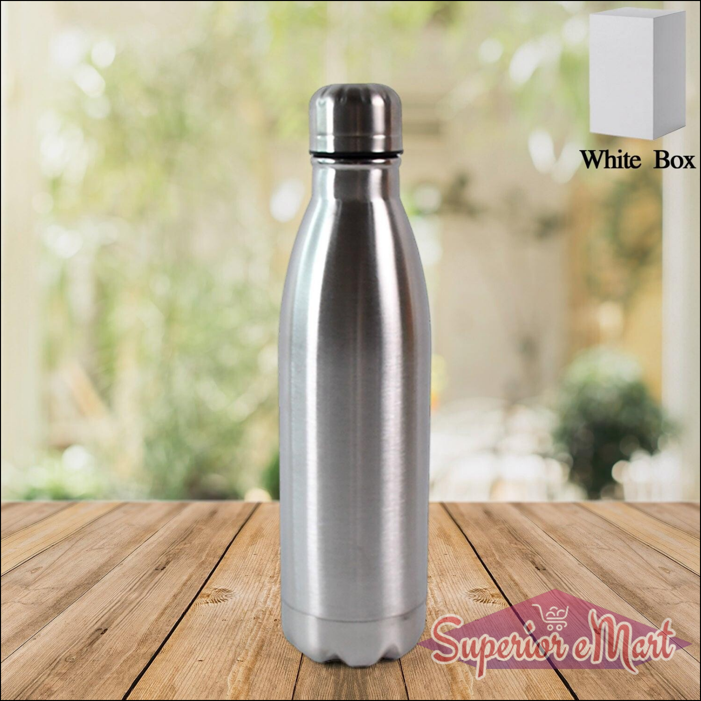 1000ml Water Bottle Stainless Steel - Superior eMart