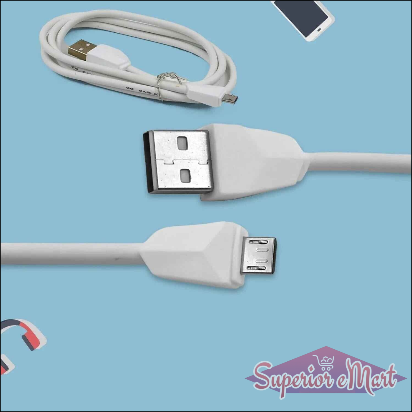 1000mm Android Charging Cable - Superior eMart