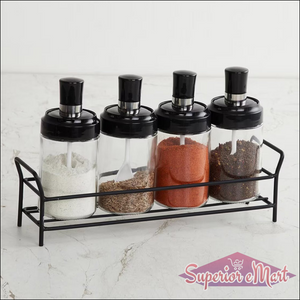 10011 Transparent Glassoil Dispenser 500 Ml Bottle Set Of 2 Spice Jar 250 Ml Set Of 3 Oil Bottle For Kitchen Oil  Vinegar Storage Glass Bottle Glass Container For Spice Masala (5 Pcs Set)