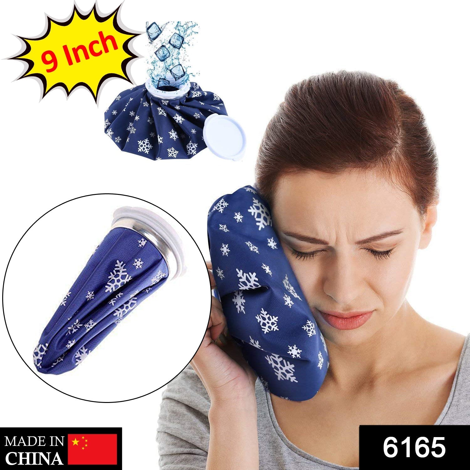 Ice bag for joint pain relief, showing detailed features and design