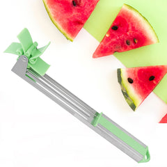 Stainless Steel Washable Watermelon Cutter Windmill Slicer Cutter Peeler for Hom - 7160_watermelon_slice_cutter