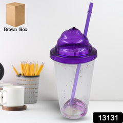 High  Plastic Creative Cold Drink Cup / Tumble, Reusable Tea Coffee Tumb - 13131_pre_pla_tumbler_n_straw