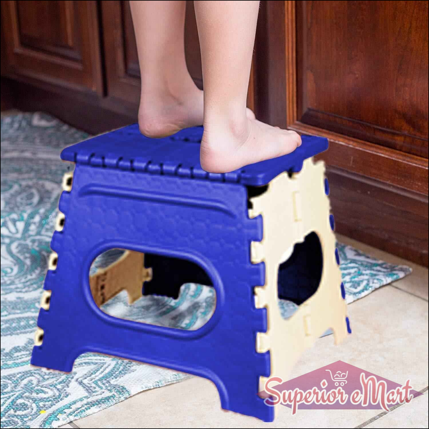 12 Inch Folding Stool - 1 Multicolor - Superior eMart