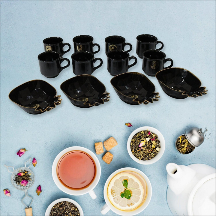 Superior eMart 12 piece Pineapple Shape ceramic cup set for kitchen - Superior eMart