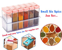 122 Plastic Spice Jars (6 Pcs 14x22x8cm Multicolour) - Superior eMart