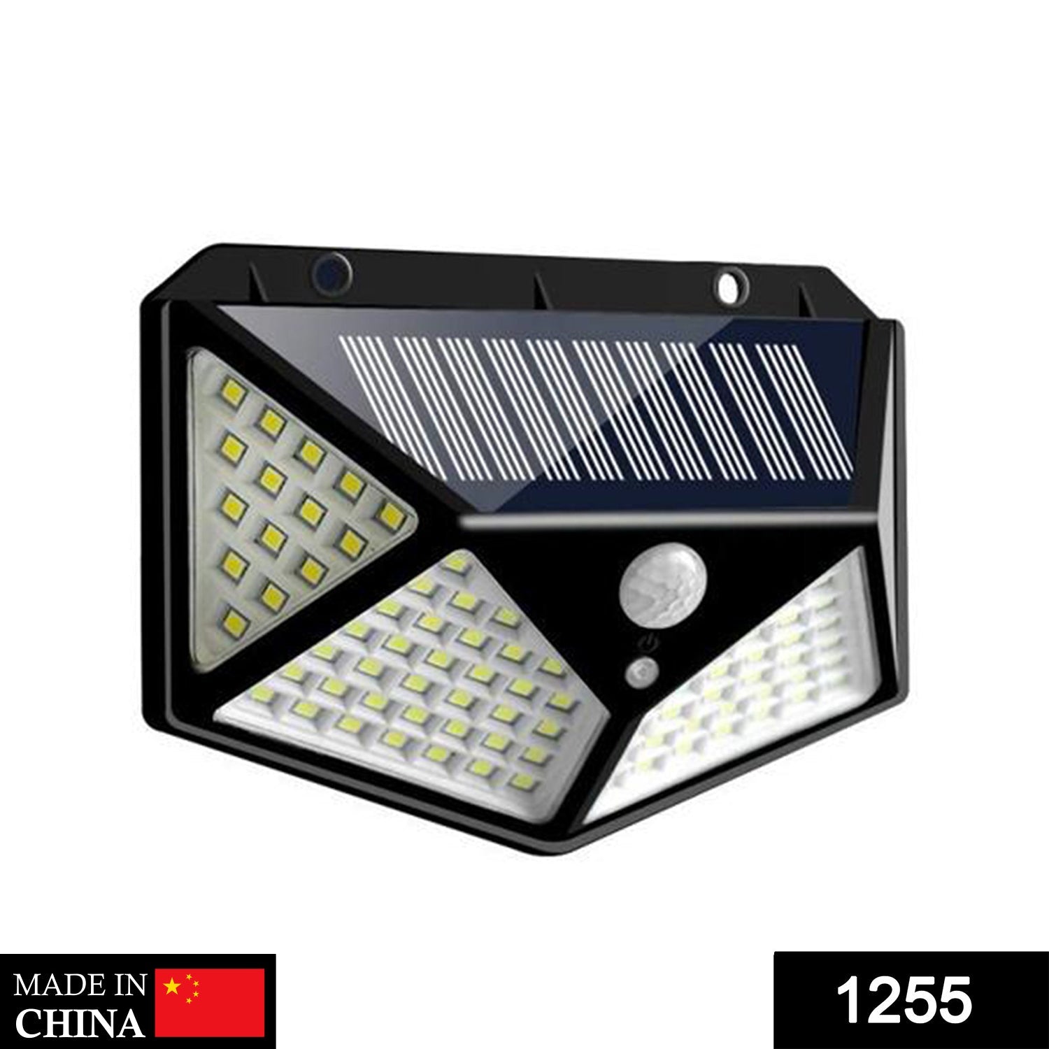 Solar LED garden light for outdoor security and pathways