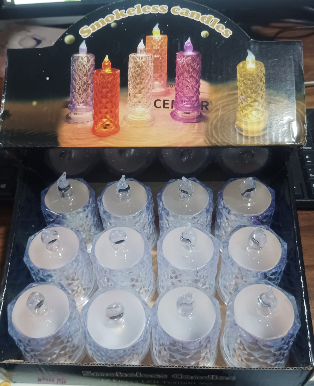 Festive Lighting for Any Occasion: 12 Pack LED Tealight Candles - 13488_12pc_led_candles_ktc62