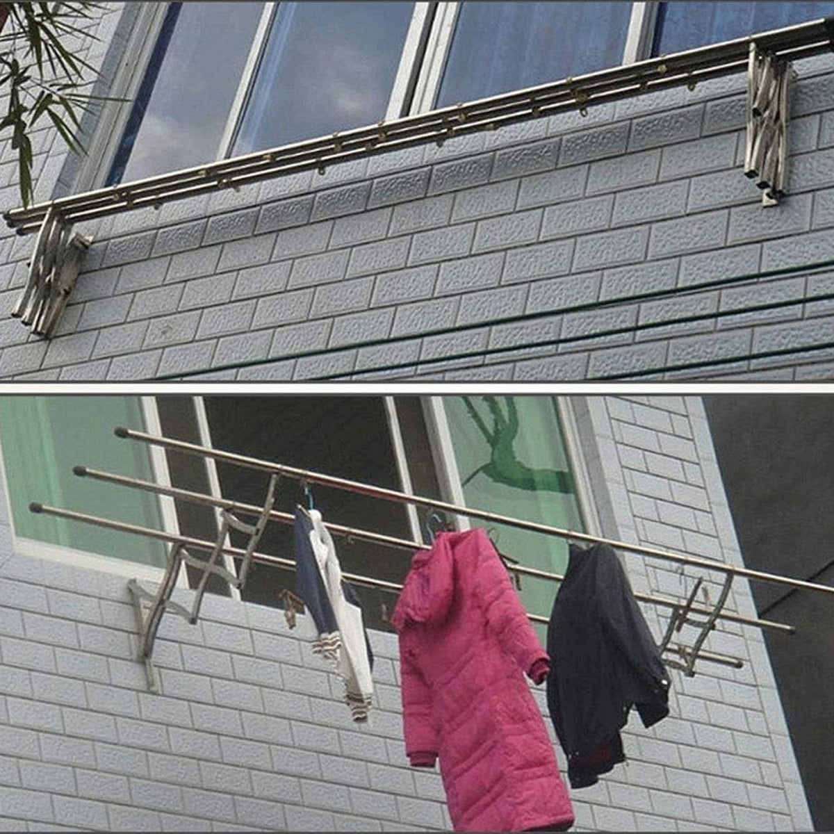 Clothes Rail Rack Clothes Drying Racks, Airer Clothes Drying Rack Wall Mounted C - 8785_hanging_clothes_drying_racks