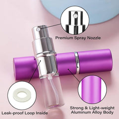 12717 Empty Spray  Perfume Bottle Refillable Fine Mist Perfume For Sanitizer Travel Beauty Makeup Perfume Filler(1 Pc) - Superior eMart