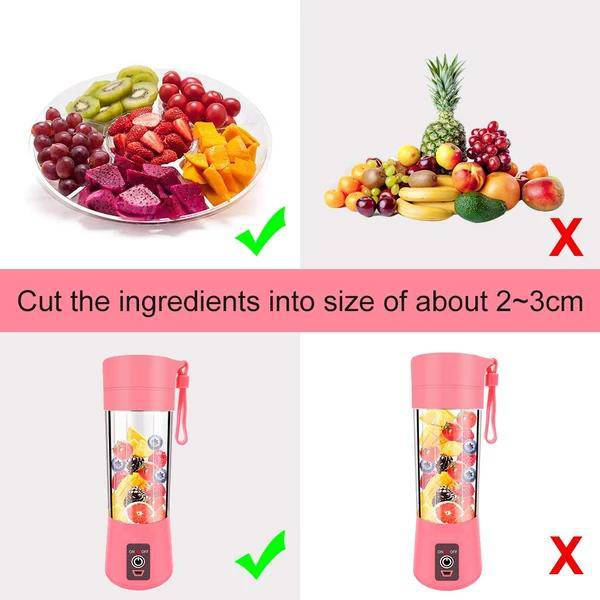 133 Portable Usb Electric Juicer - 6 Blades (Protein Shaker) - Superior eMart