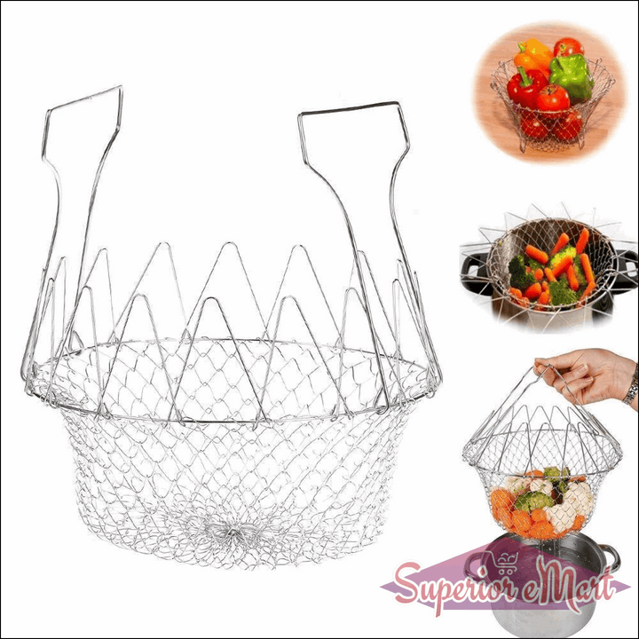 139 Foldable Strainer Chef Basket