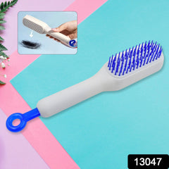 Self-Cleaning Hairbrush, Self-Cleaning Anti-Static Detangling Massage Comb, One- - 13047_self_cleaning_massage_comb