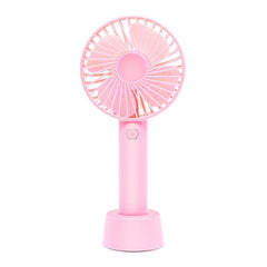 Mini portable fan for summer; ideal for offices and homes (batteries not included).