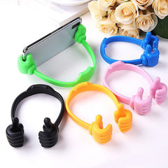 Hand-shaped mobile stand for easy phone support at home and office.