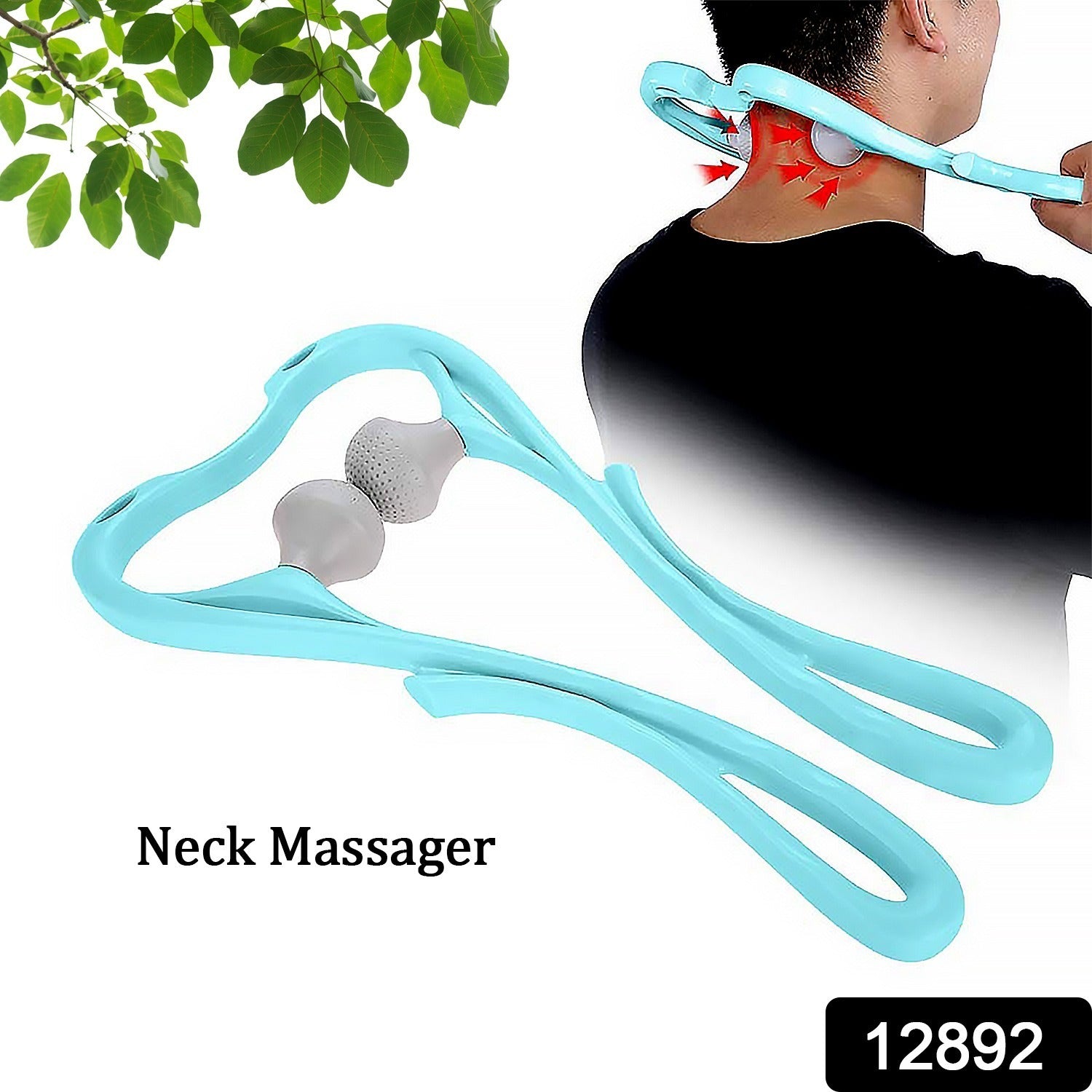 Neck Shoulder Massager, 33×18 cm Portable Relieving the Back for Men Relieving  - 12892_neck_shoulder_massager_1pc