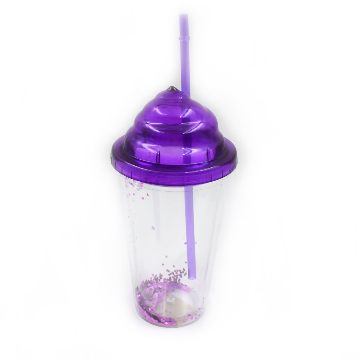 High  Plastic Creative Cold Drink Cup / Tumble, Reusable Tea Coffee Tumb - 13131_pre_pla_tumbler_n_straw