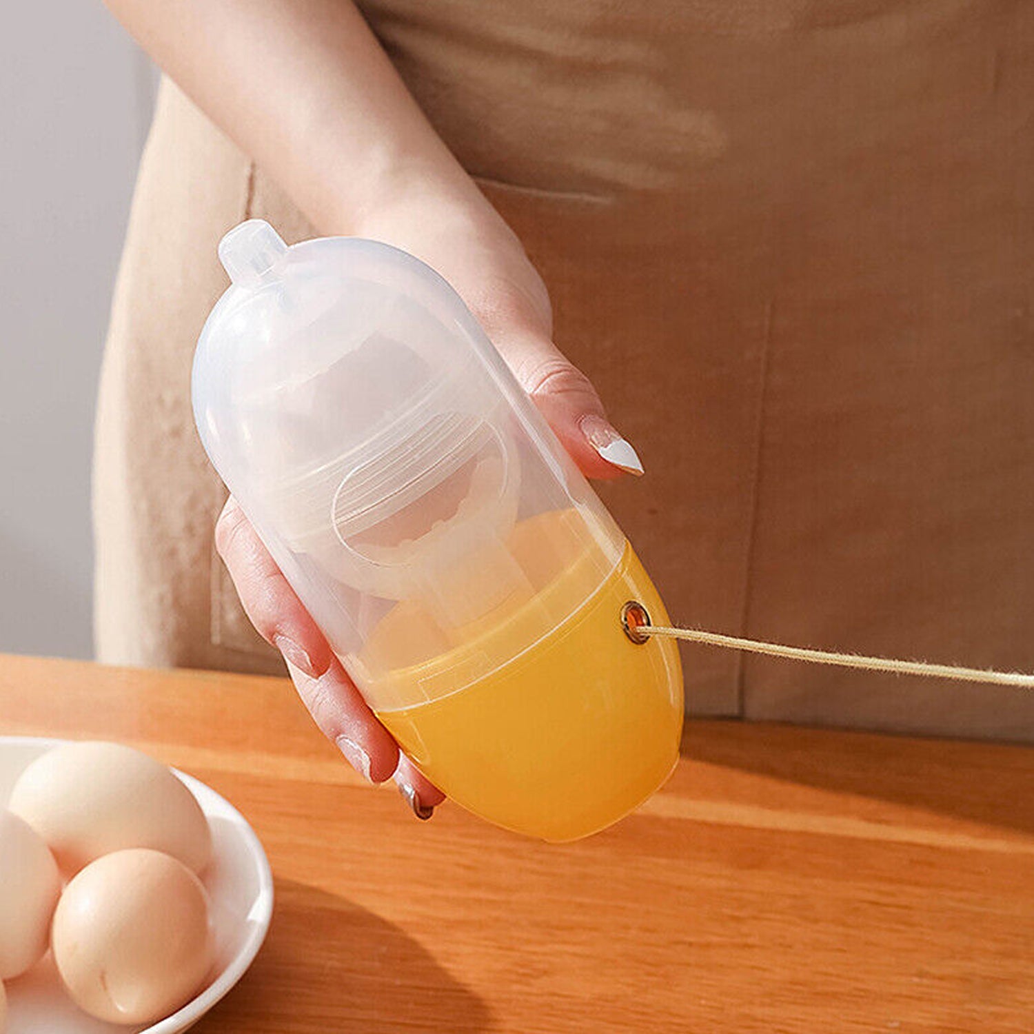 MANUAL EGG PULLER SCRAMBLER HOUSEHOLD WHITE EGG YOLK MIXER KITCHEN TOOL MIX MANU - 7156a_manual_egg_mixer