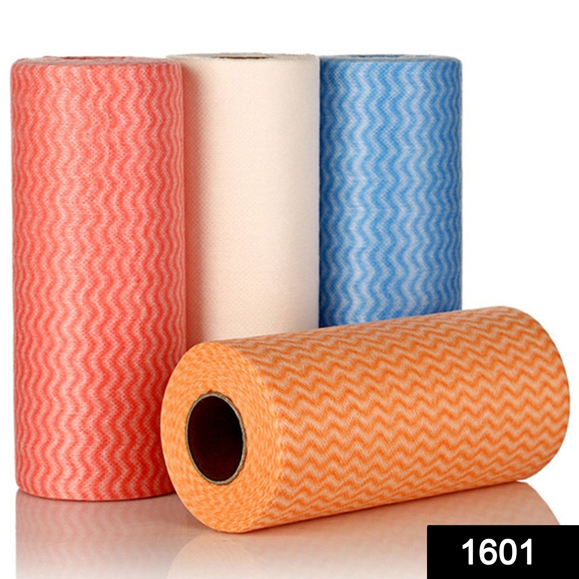 Non Wooven Fabric Disposable Handy Wipe Cleaning Cloth Roll (1Pc) - 1601_40pulls_tissue_roll